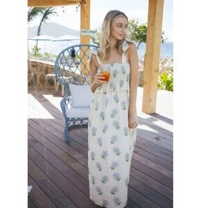 NWOT Tuckernuck Wildflower Embroidered Alessandra maxi dress - size Medium
